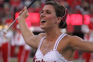 Aleah Peters, Feature Twirler for the Cornhusker Marching Band, 2014