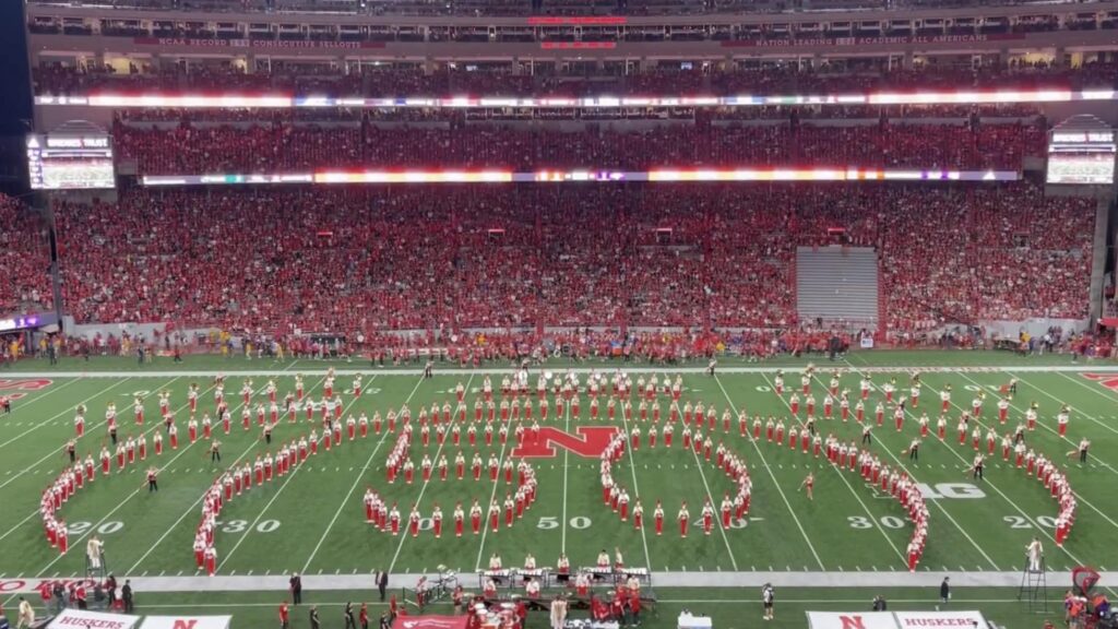 marching band on field