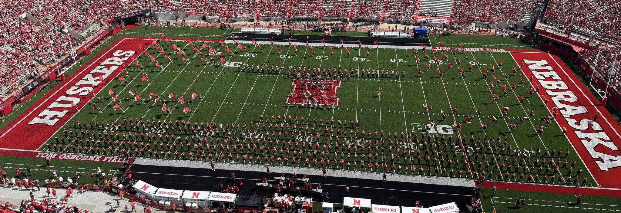 marching band on the field